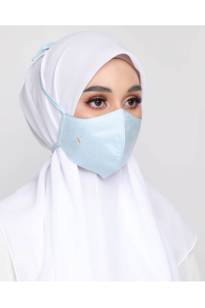 Satin faceMask │Soft Blue